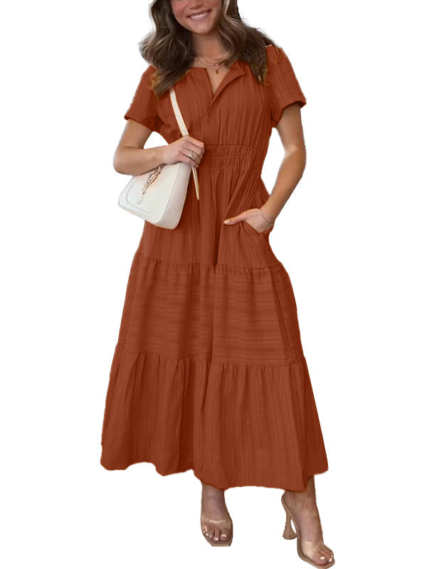 Damen Sommer Boho Maxikleid – Abby