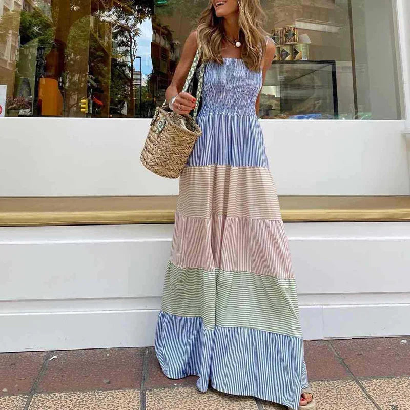 Damen Sommer Boho Maxikleid - Heidi