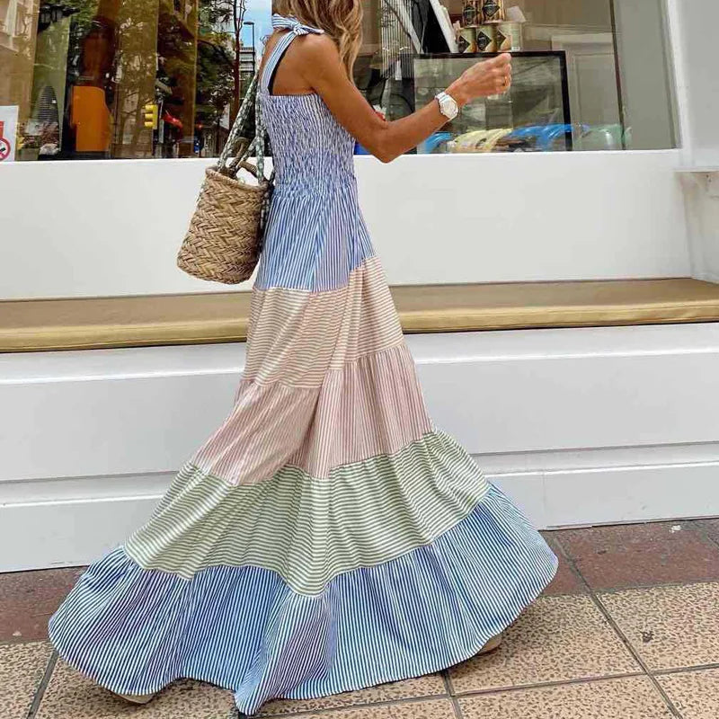 Damen Sommer Boho Maxikleid - Heidi