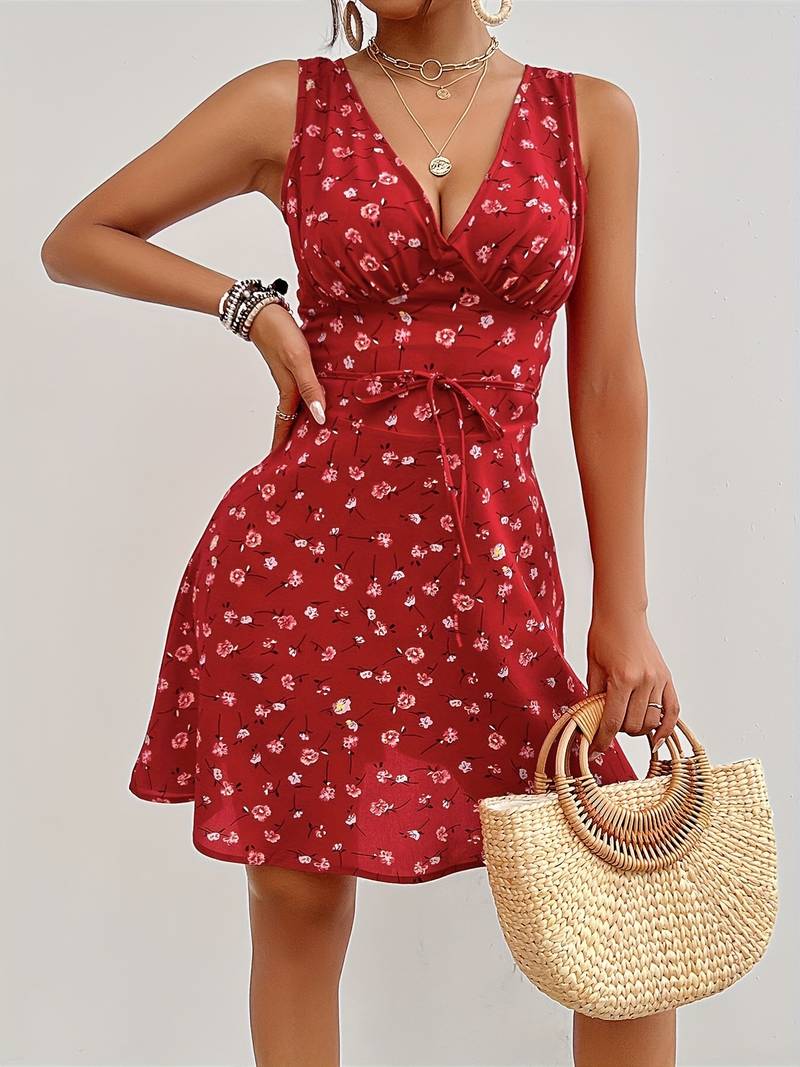 Damen Sommer Casual Ärmelloses Midi Kleid - Mia