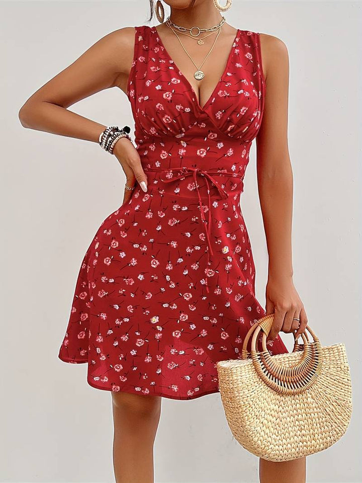 Damen Sommer Casual Ärmelloses Midi Kleid - Mia