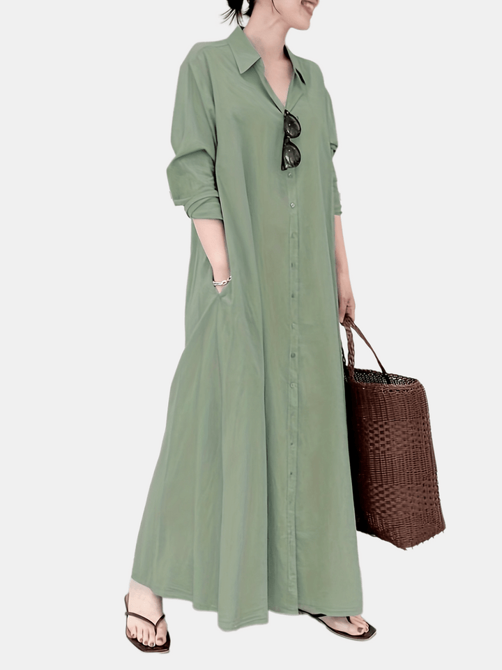 Damen Sommer Fließendes Maxikleid - Lea