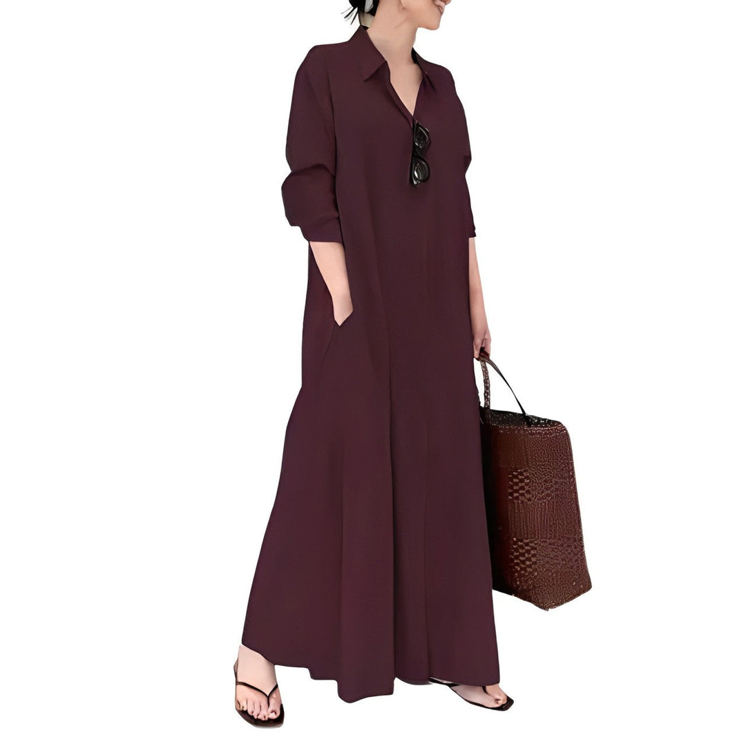 Damen Sommer Fließendes Maxikleid - Lea