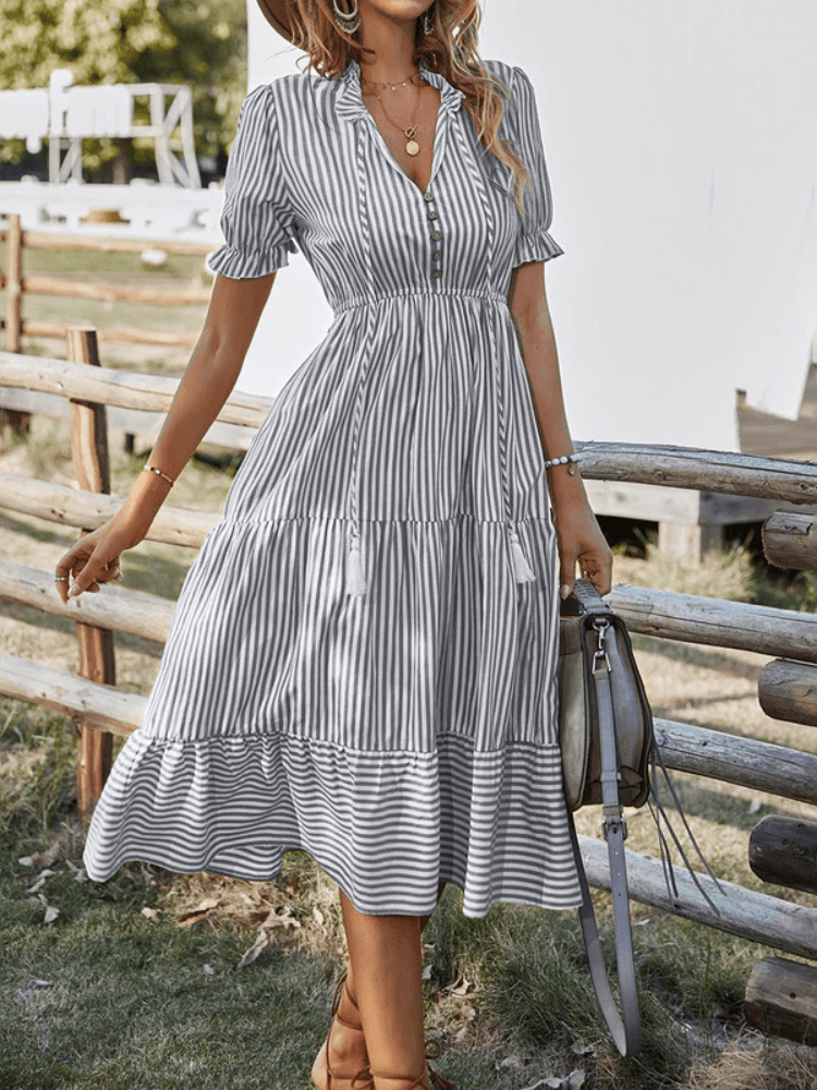 Damen Sommer Midi Kleid - Ganni