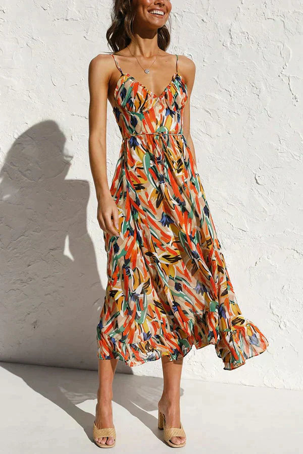 Damen Sommer Midi Kleid - Penelope