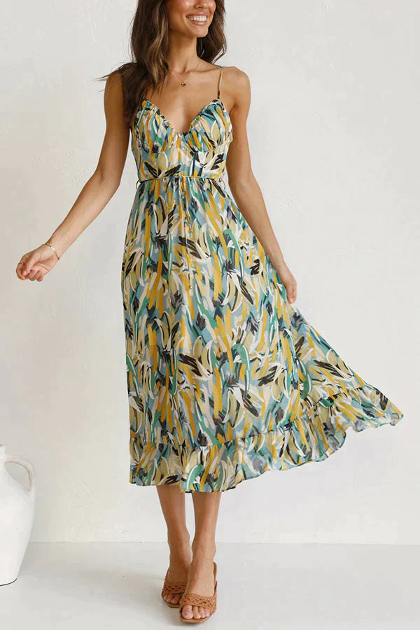 Damen Sommer Midi Kleid - Penelope