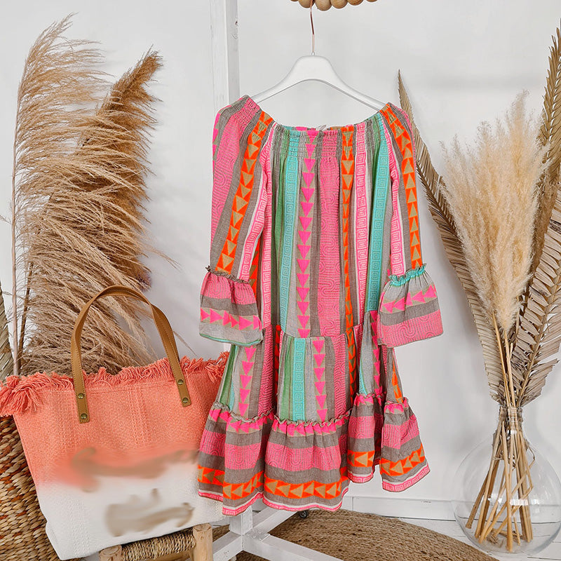 Damen Sommer Mini Kleid - Zalina