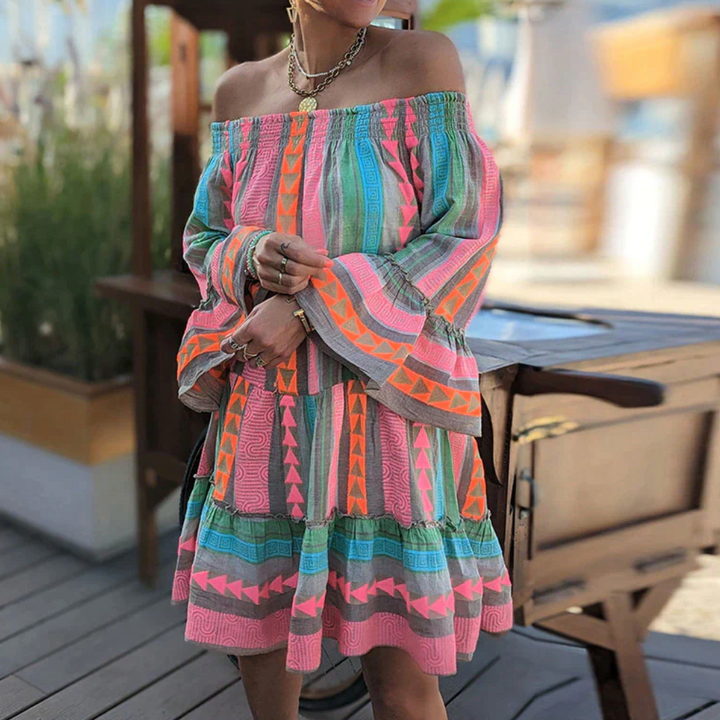 Damen Sommer Mini Kleid - Zalina