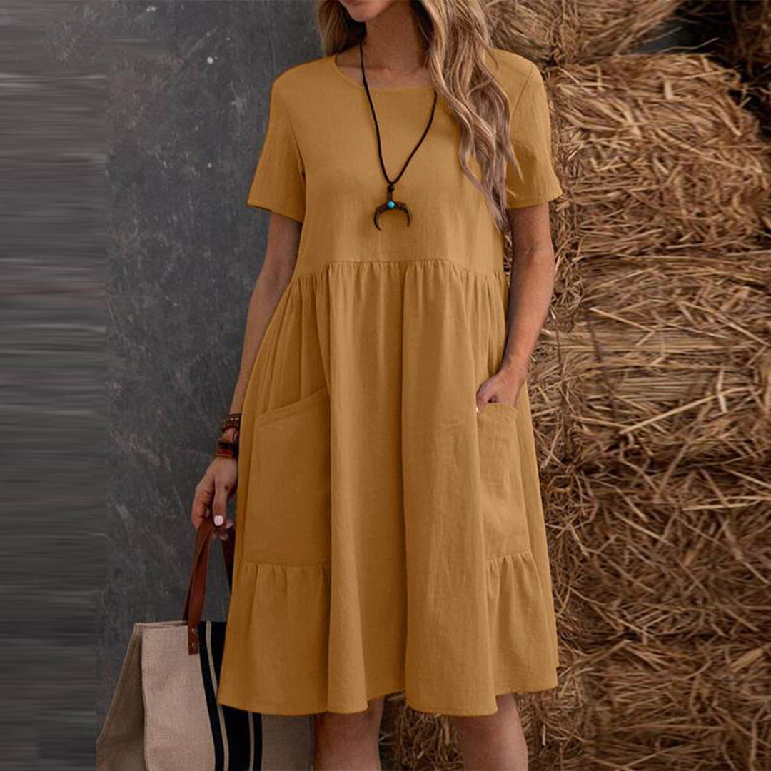 Damen Sommerkleid Luftiges Design Elegantes Schnitt - Lisa