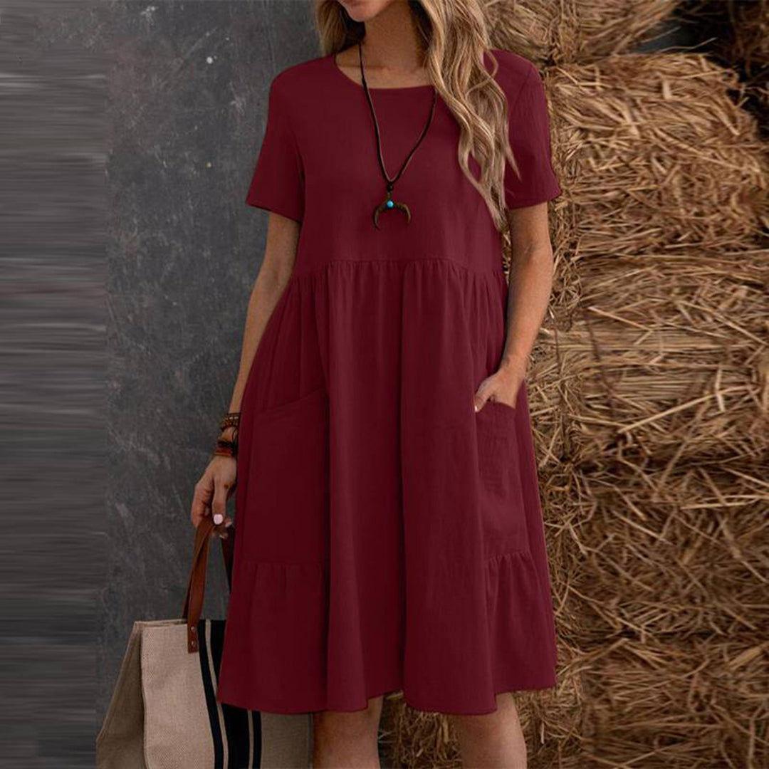 Damen Sommerkleid Luftiges Design Elegantes Schnitt - Lisa