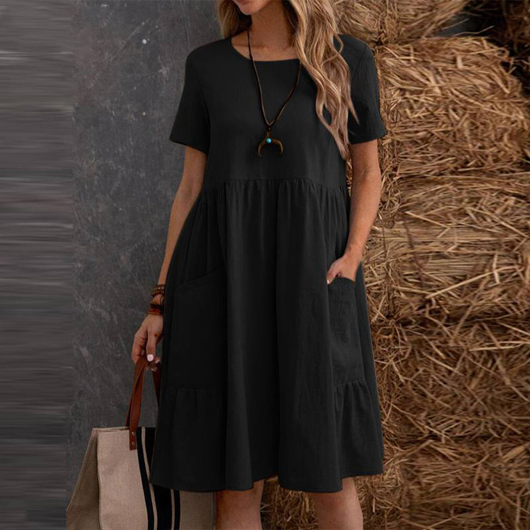 Damen Sommerkleid Luftiges Design Elegantes Schnitt - Lisa
