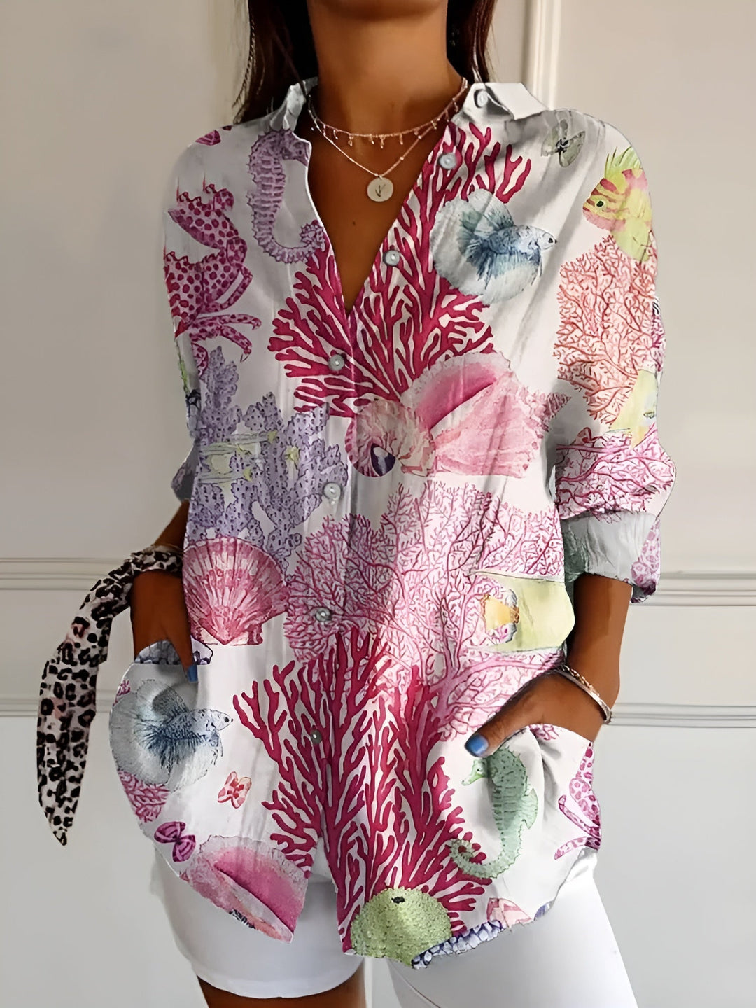 Damen Trendige Bluse