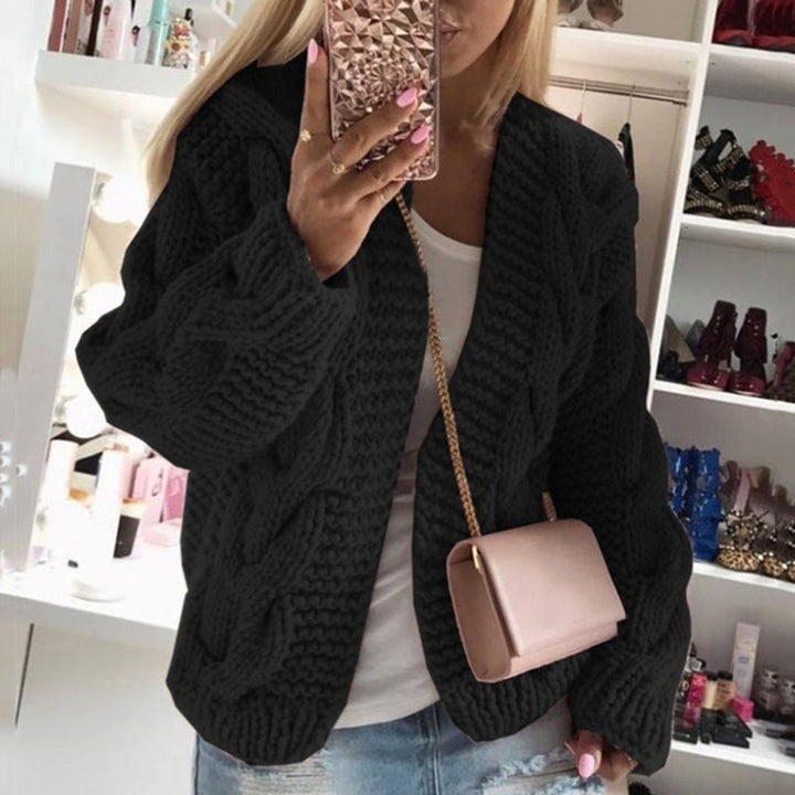 Damen Warme Strickjacke | Langarm