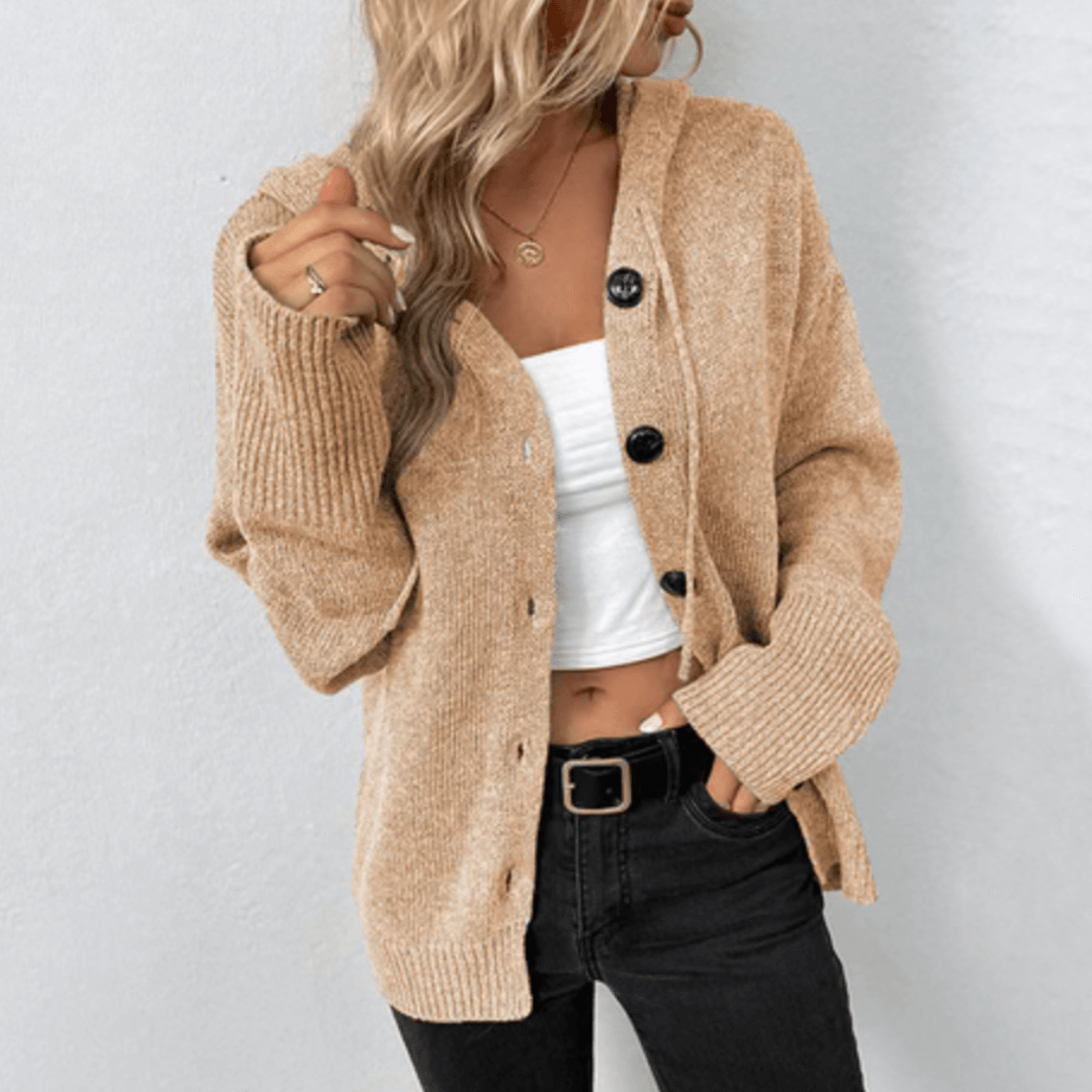 Damen Warme Strickjacke