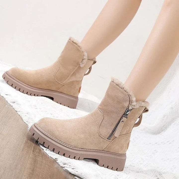Damen Winterstiefel | Warm gefüttert | Rutschfeste Profilsohle - Lozenda