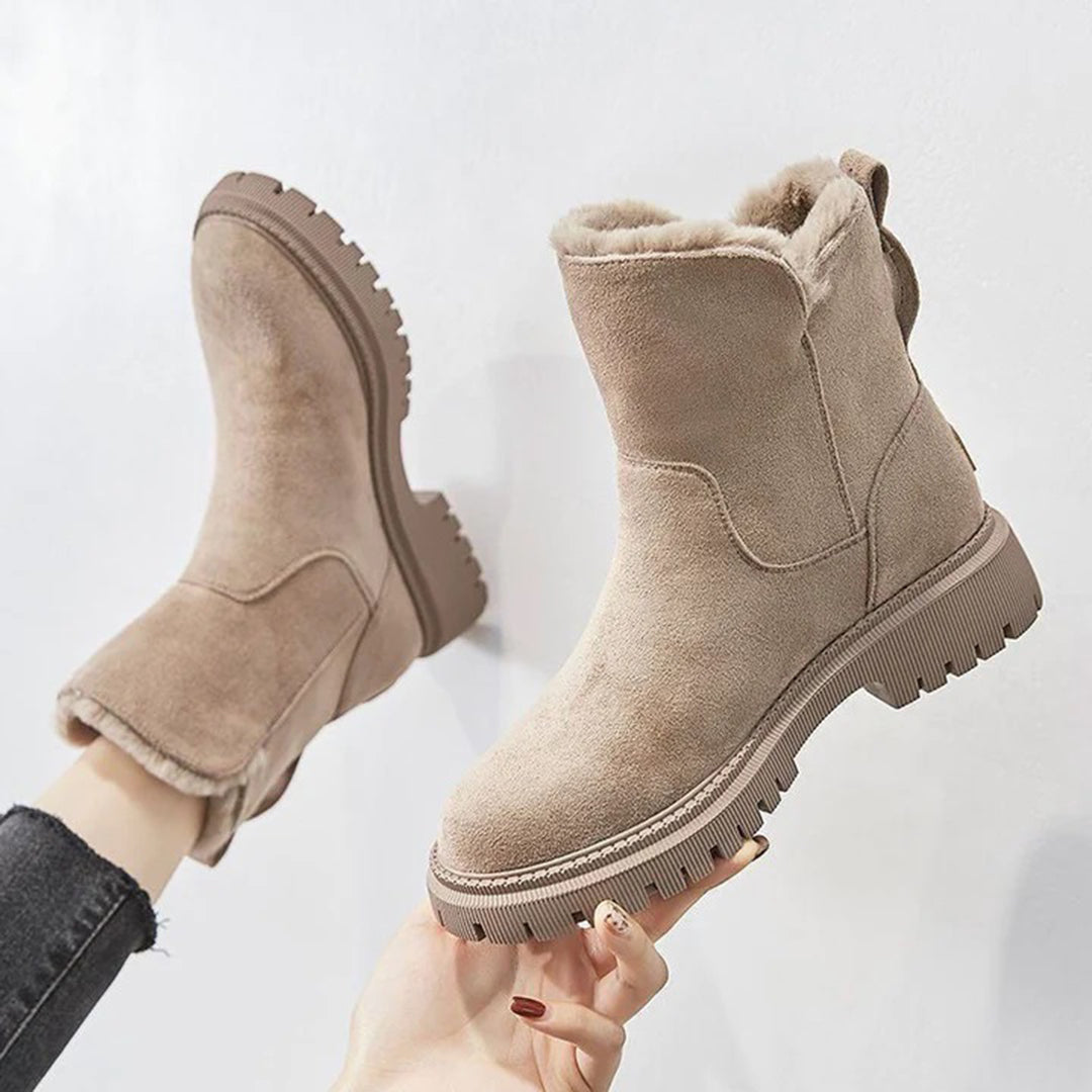 Damen Winterstiefel | Warm gefüttert | Rutschfeste Profilsohle - Lozenda