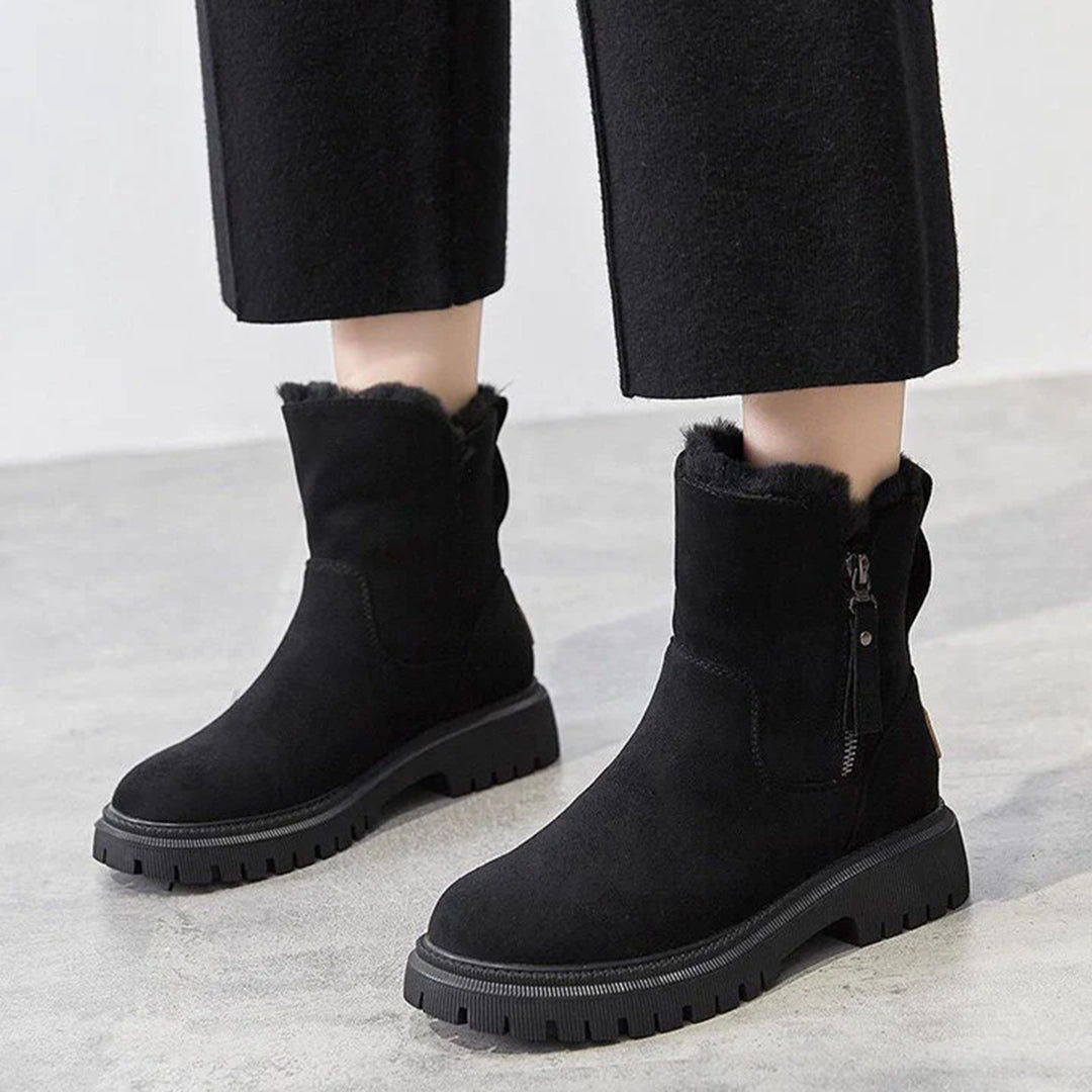 Damen Winterstiefel | Warm gefüttert | Rutschfeste Profilsohle - Lozenda