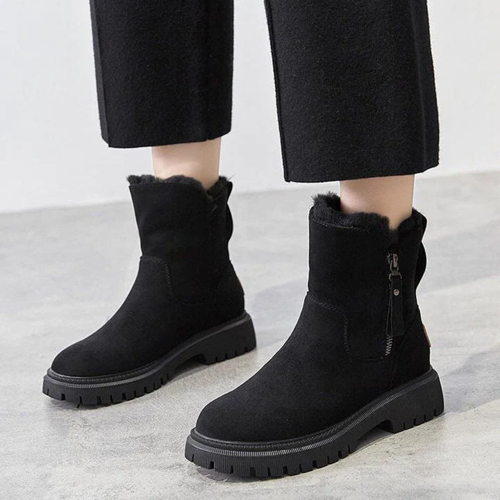 Damen Winterstiefel | Warm gefüttert | Rutschfeste Profilsohle - Lozenda