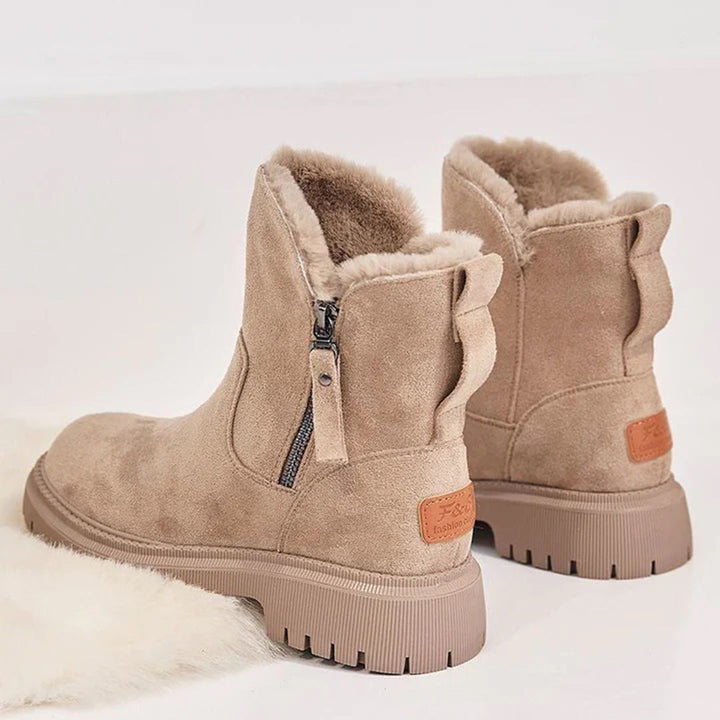 Damen Winterstiefel | Warm gefüttert | Rutschfeste Profilsohle - Lozenda