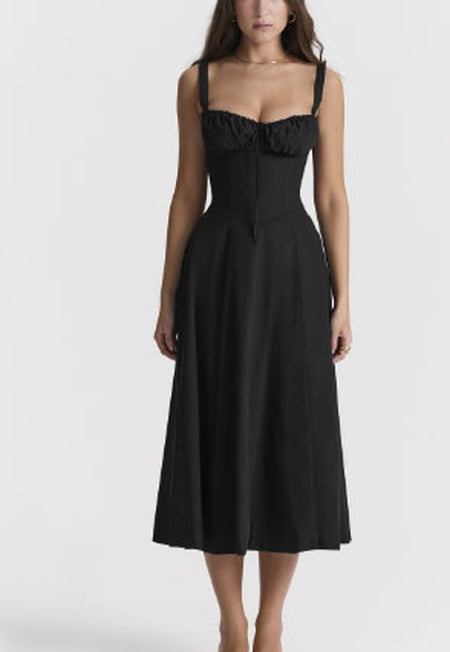 Damen florales ärmelloses Midikleid - Lily