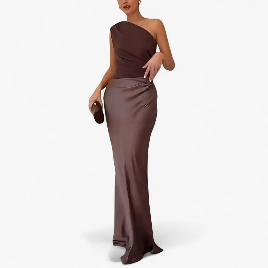 Sophie – Damen Asymmetrisches Maxi-Abendkleid