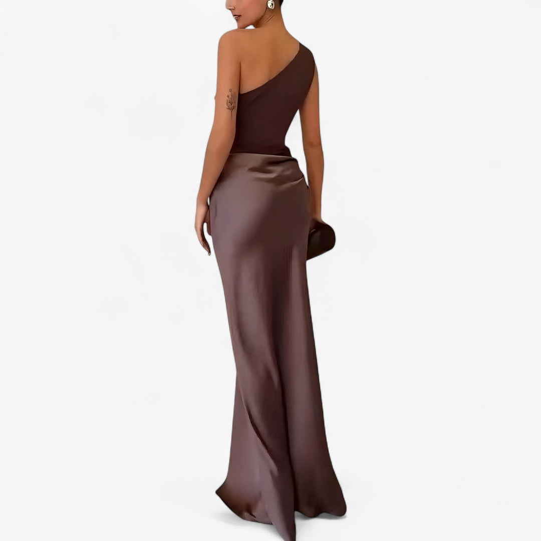 Sophie – Damen Asymmetrisches Maxi-Abendkleid