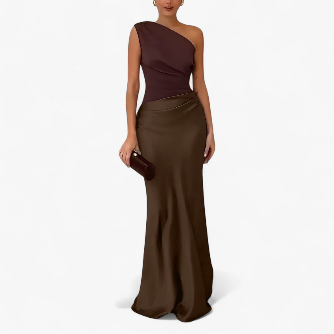 Sophie – Damen Asymmetrisches Maxi-Abendkleid