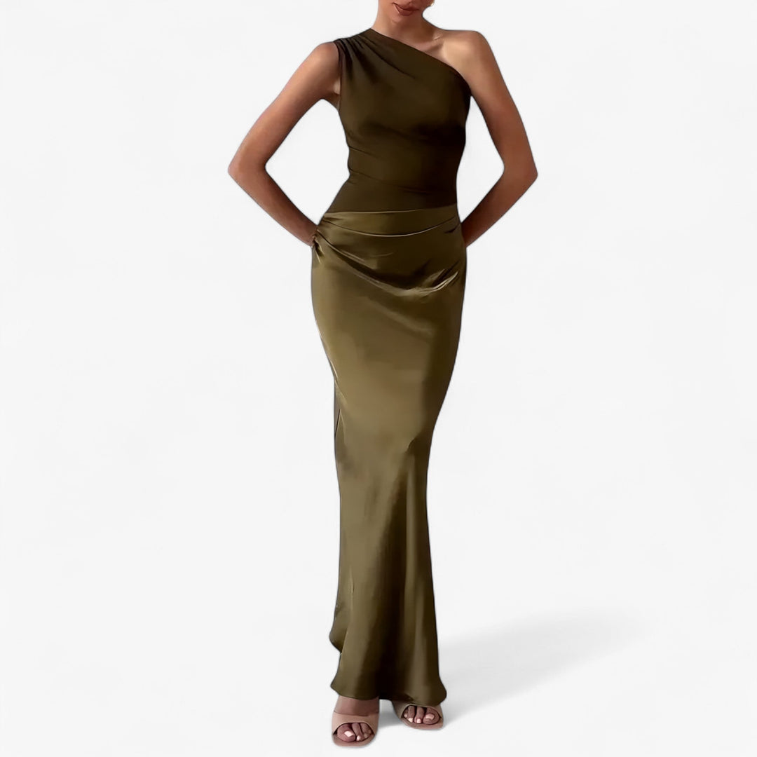 Sophie – Damen Asymmetrisches Maxi-Abendkleid