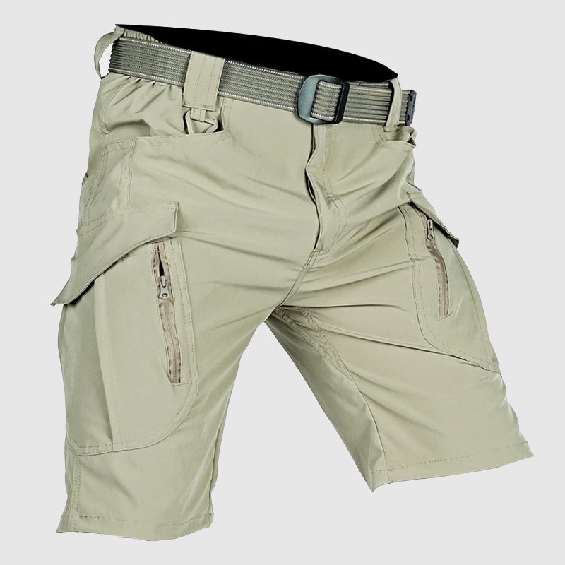 Markus | Herren Tactical Cargo Shorts mit Gürtel, Reißverschluss und Taschen