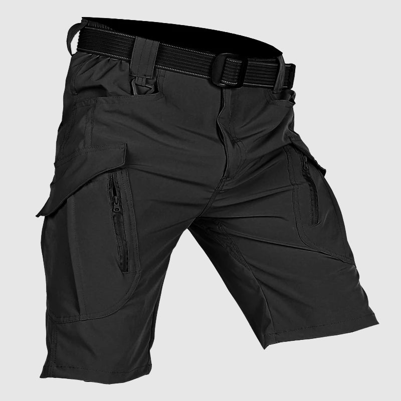 Markus | Herren Tactical Cargo Shorts mit Gürtel, Reißverschluss und Taschen