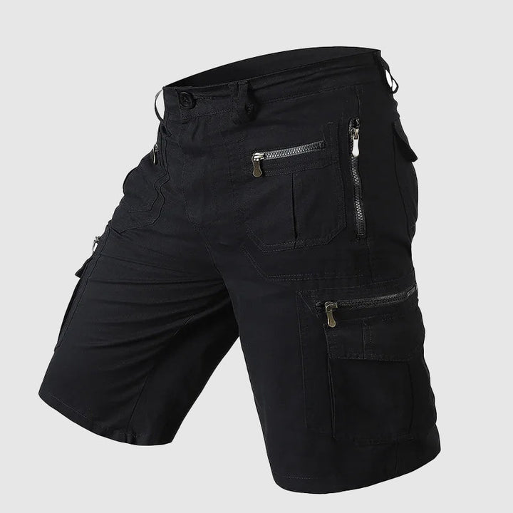 Dominic | Herren Multi-Taschen Reißverschluss Cargo-Shorts