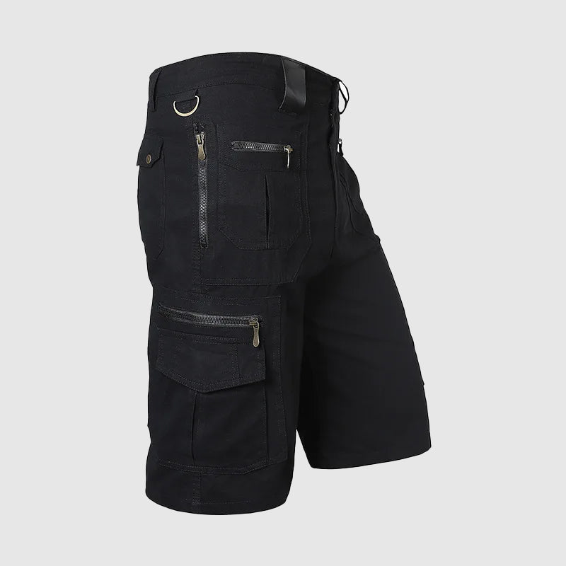 Dominic | Herren Multi-Taschen Reißverschluss Cargo-Shorts