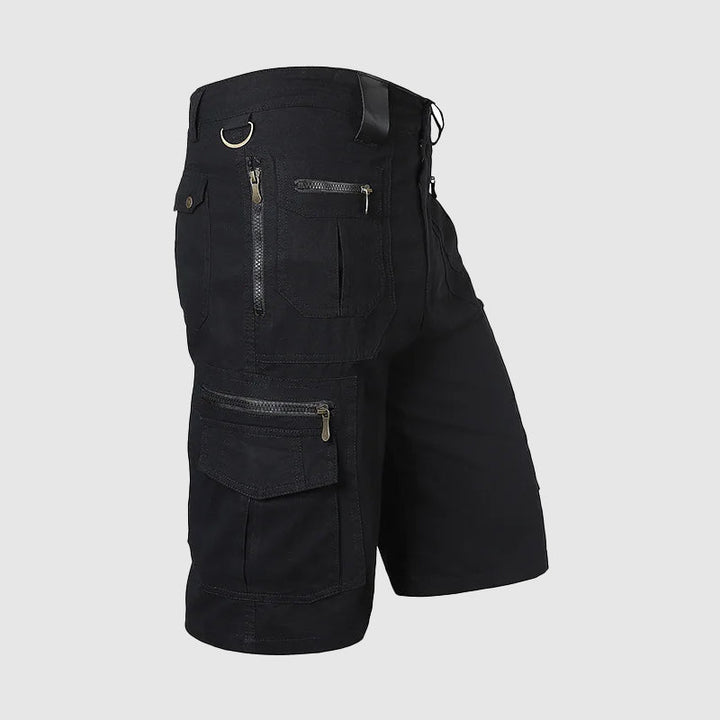 Dominic | Herren Multi-Taschen Reißverschluss Cargo-Shorts
