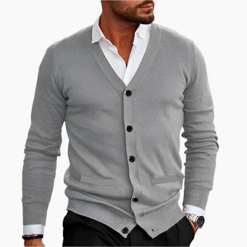 Dante | Herren Strickjacke – Elegant, Bequem & Vielseitig in Schwarz 7