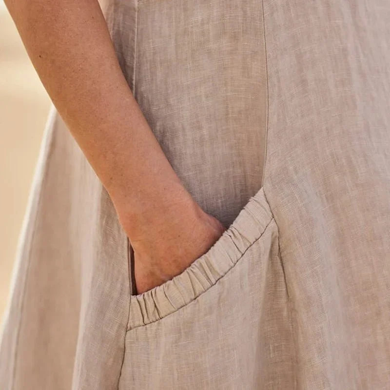 Daria | Leinenkleid Damen – Atmungsaktiv, Elegant & Voluminös für den Sommer 6