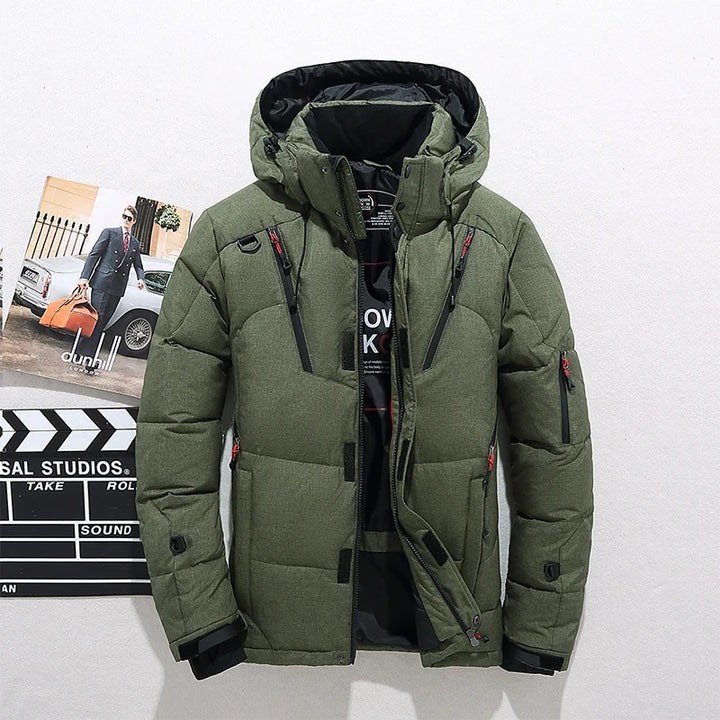 Daunenjacke mit Kapuze | Steppjacke