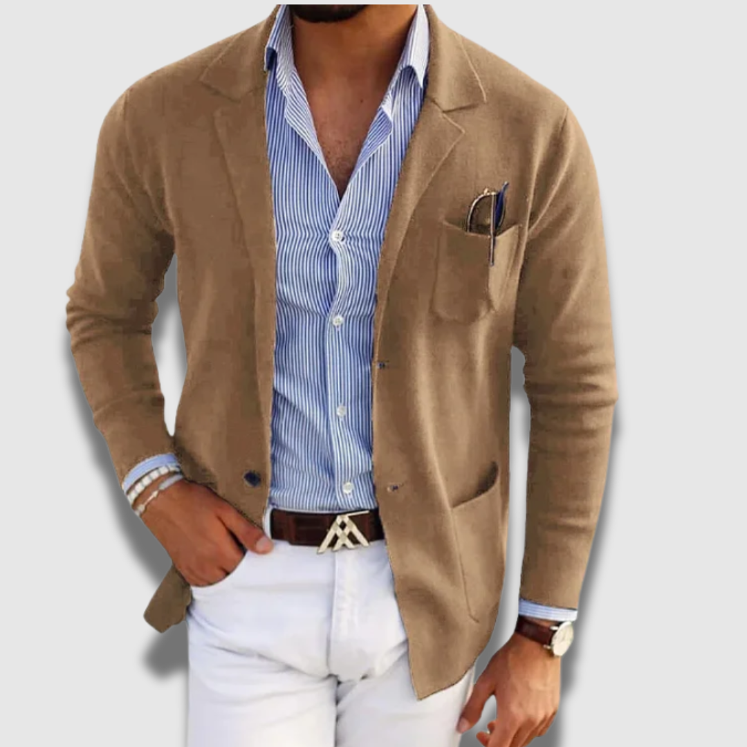 Blazer Uomo Sartoriale Classico Vestibilità Comoda Formale