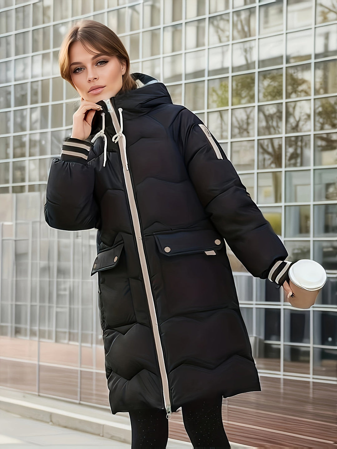 Delilah - Modische warme Pufferjacke