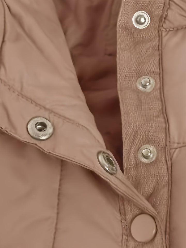 Delmy - Einfarbige Jacke mit Kapuze für Frauen