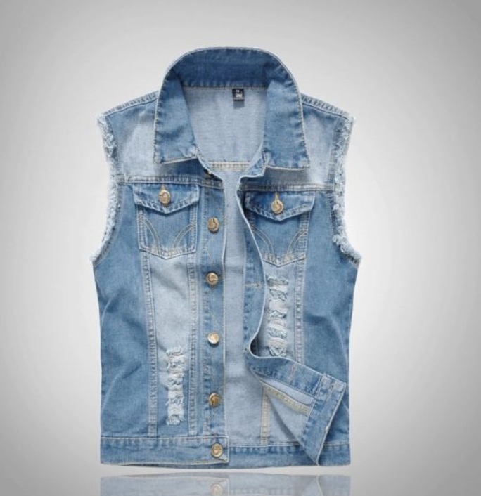 Denim Weste Herren | Ärmellos & markanter Streetwear-Look