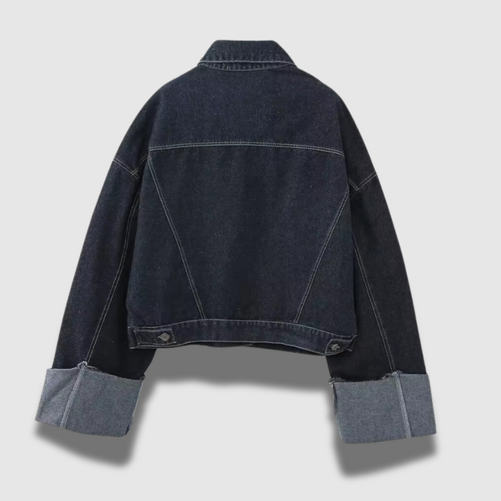 Set Donna Pantaloni e Giacca Denim Vestibilità Classica