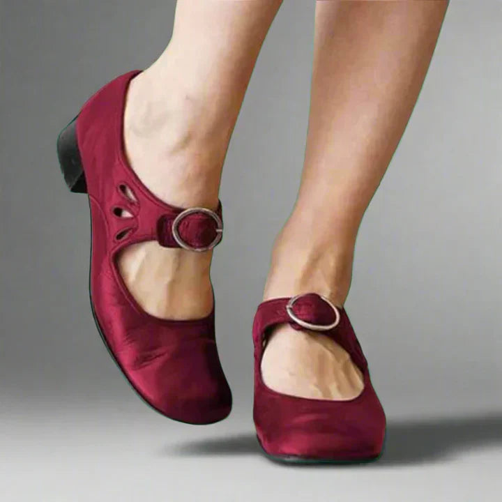 Damen Leder Komfort Sandalen