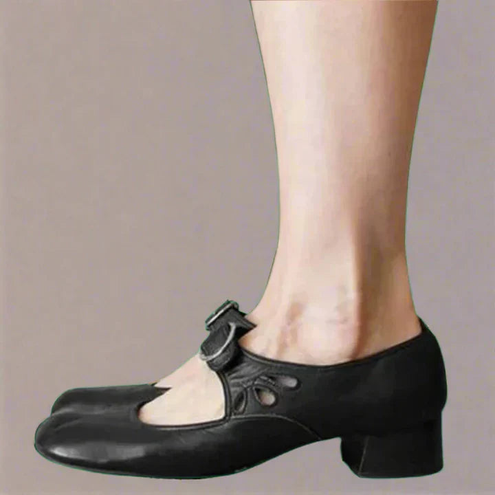 Damen Leder Komfort Sandalen