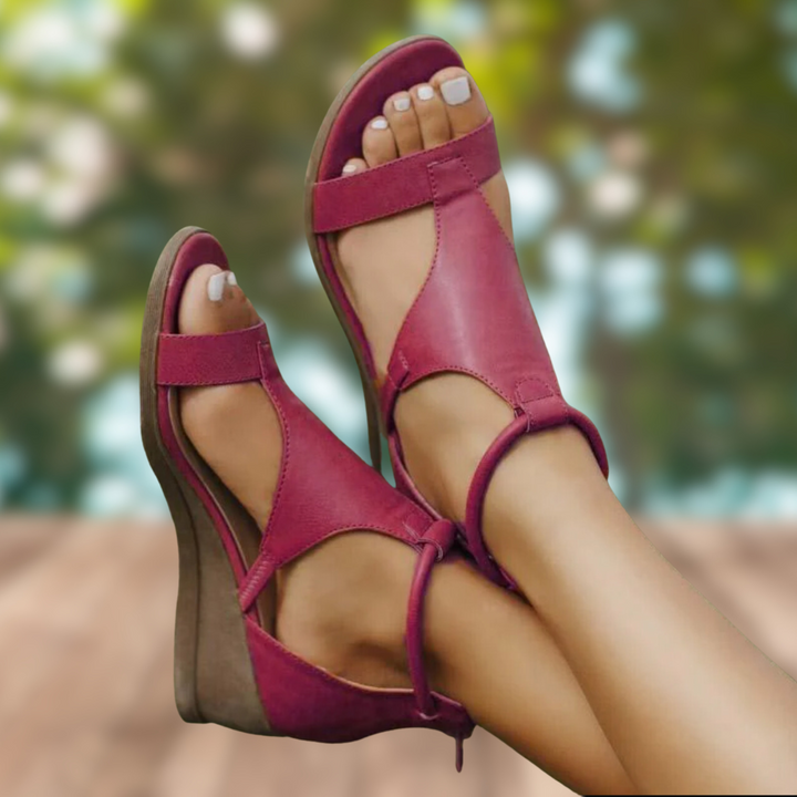 Lisa – Orthopädische Damen Keilsandalen