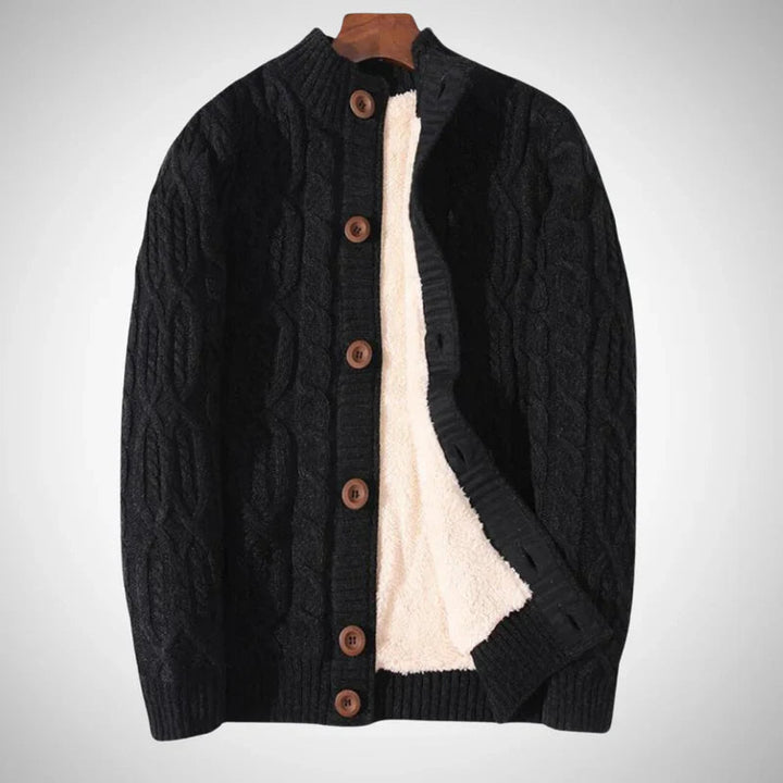 Bram | Klassischer Grobstrick Herren Strickjacke