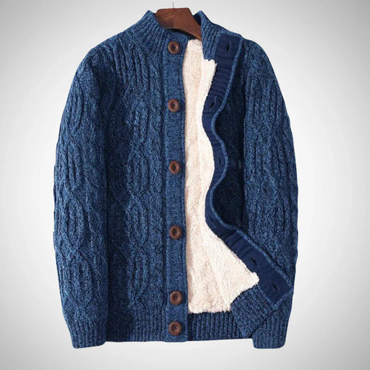 Bram | Klassischer Grobstrick Herren Strickjacke