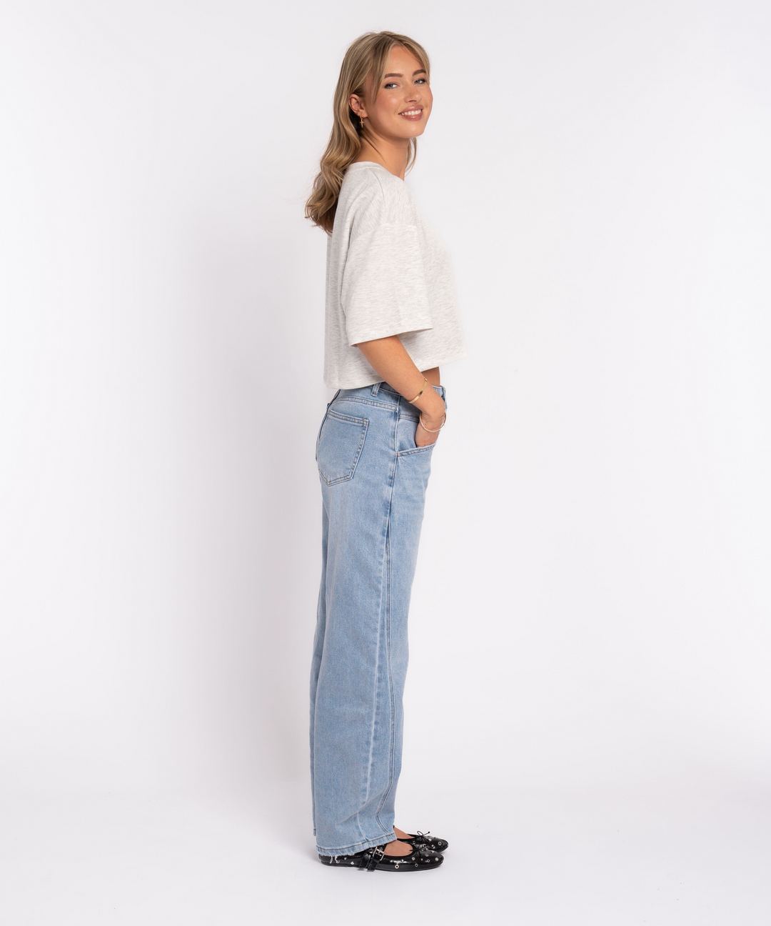 Barrel Jeans Miranda Hellblau Ladypolitan ♡