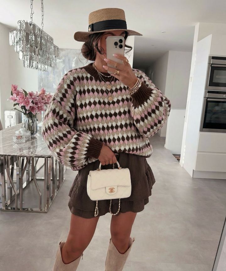 Pullover Renita Braun Ladypolitan ♡