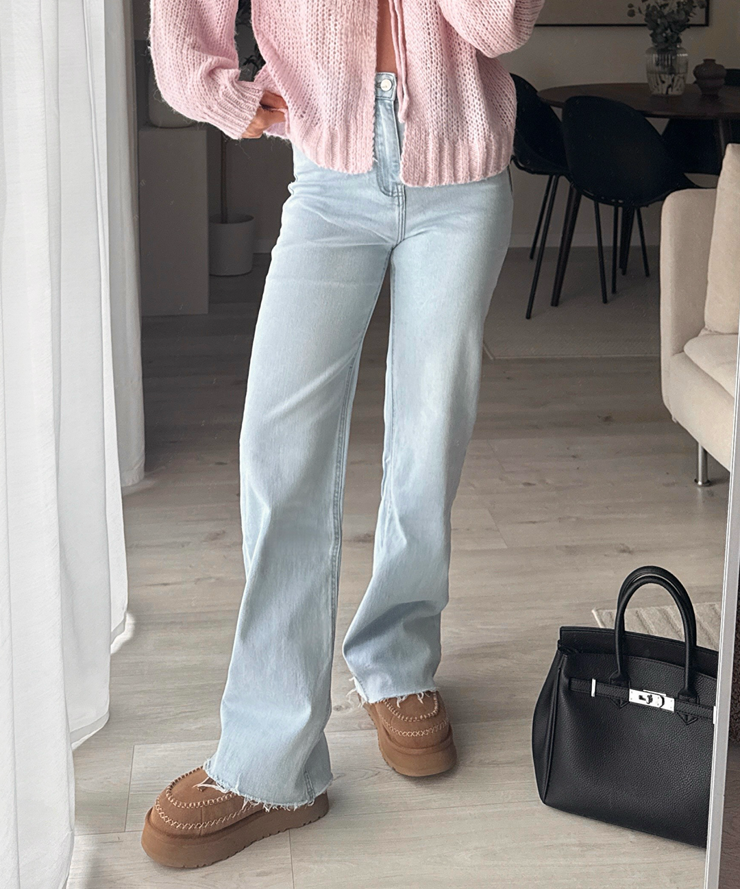 Stretch Wide Leg Jeans Sydney Hellblau Ladypolitan ♡