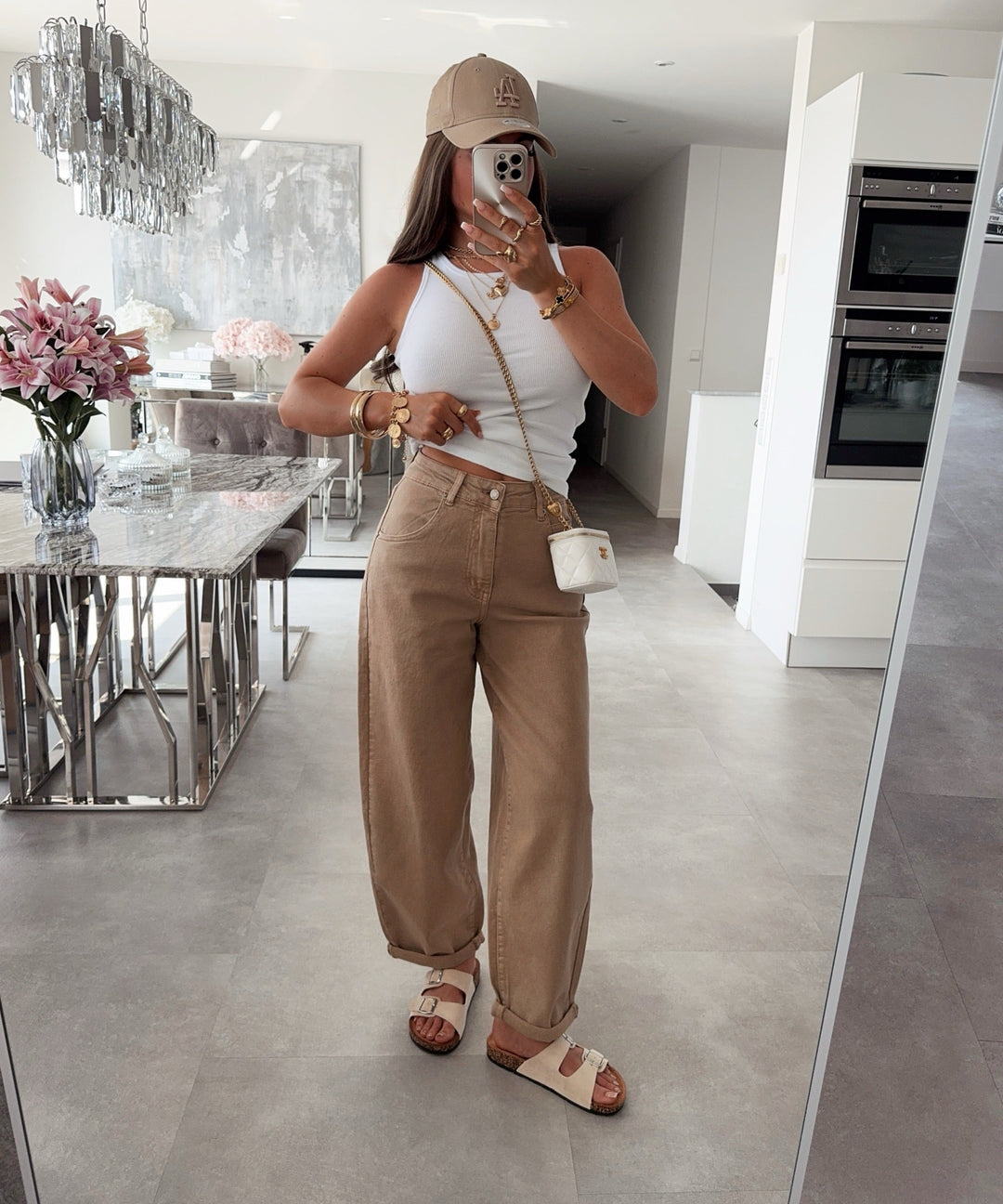 Stretch Balloon Jeans Aleno Camel Ladypolitan ♡